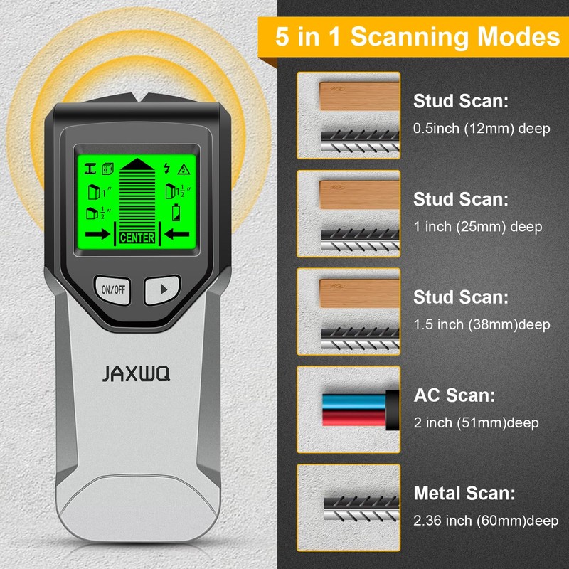 Stud Finder Wall Scanner - 5 in 1 Stud Finder