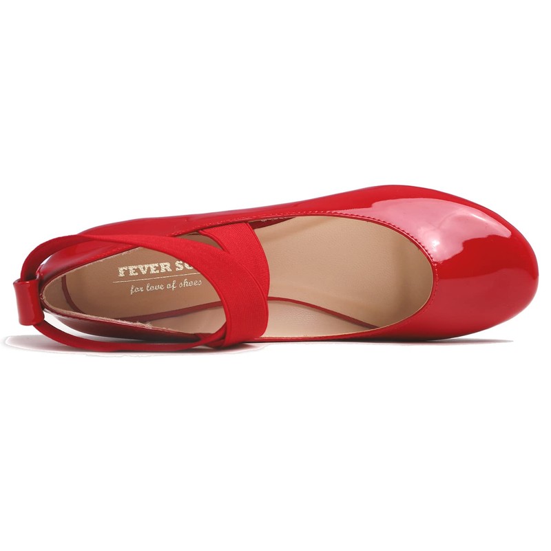 Feversole Suede Elestic Flat, Round Toe Stretchy Women's Ballet Flats,