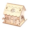 Baker Ross AX364 Gingerbread House Wooden Tea Light Holder -