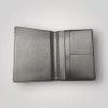 Delta Air Lines Passport Holder Gray Vegan Leather Travel W/