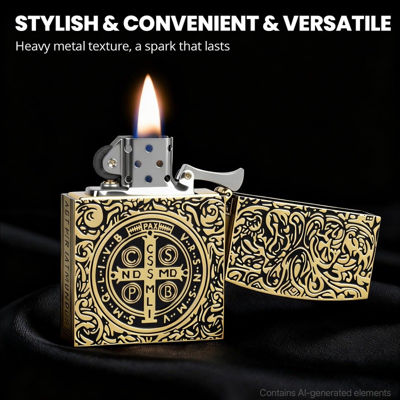 LYPOBALA Constantine Lighter, Vintage Trench Lighter, Kerosene Lighters