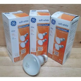 GE 3CT[2PK]:  GE 45watt SOFT WHITE INDOOR FLOODLIGHT Cozy Relaxing 18279 R20 310lum