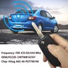 Heart Horse 3-Button Car Key Shell Remote Control Key Case