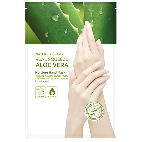 Nature Republic Real Squeeze Aloe Vera Moisture Hand Mask 14ml