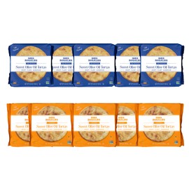 Ines Rosales Tortas Bundle - 5 Original + 5 Orange - Handcrafted Spanish Olive Oil Tortas, Traditional Sweet and Flavorful Orange
