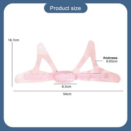 FDEETY Anti Snoring Chin Strap Prevent Snoring Stopper Sleep Apnea Masks Sleeping Open Breathing Correction Belt Aid Against Snoring (Pink)