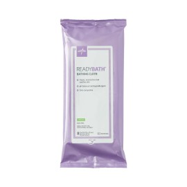 Medline ReadyBath Total Body Cleansing Standard Weight Wash Cloth, Scented, 8/Pack