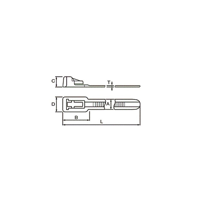 heramantaiton hazuseru Tie-Down ripi-totai RF100 Enough For 100 Pieces Standard