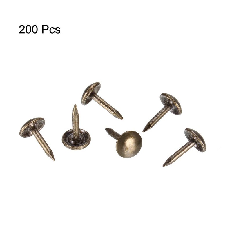 sourcing map Upholstery Nails Tacks 6mm Dia 8mm Height Retro