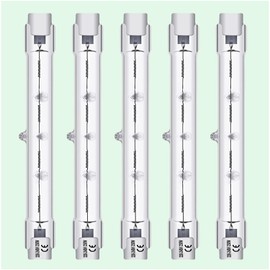 Vinaco R7S 118 mm 230 W, Pack of 5 J78 R7S Dimmable with 2800 K Warm White, High Power 4680LM Halogen Lamp 230 V 230 W R7s, Durable Bulbs R7s Halogen for Security Lights, Landscape Lights