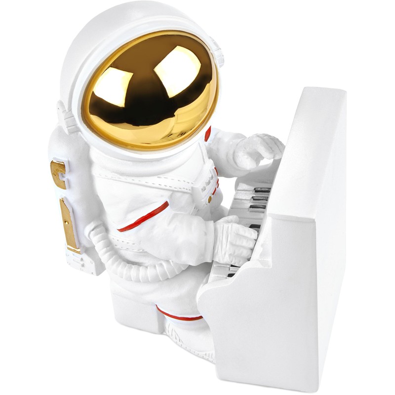 BRUBAKER Decorative Astronaut Piano Player Figure - 16 cm Spaceman