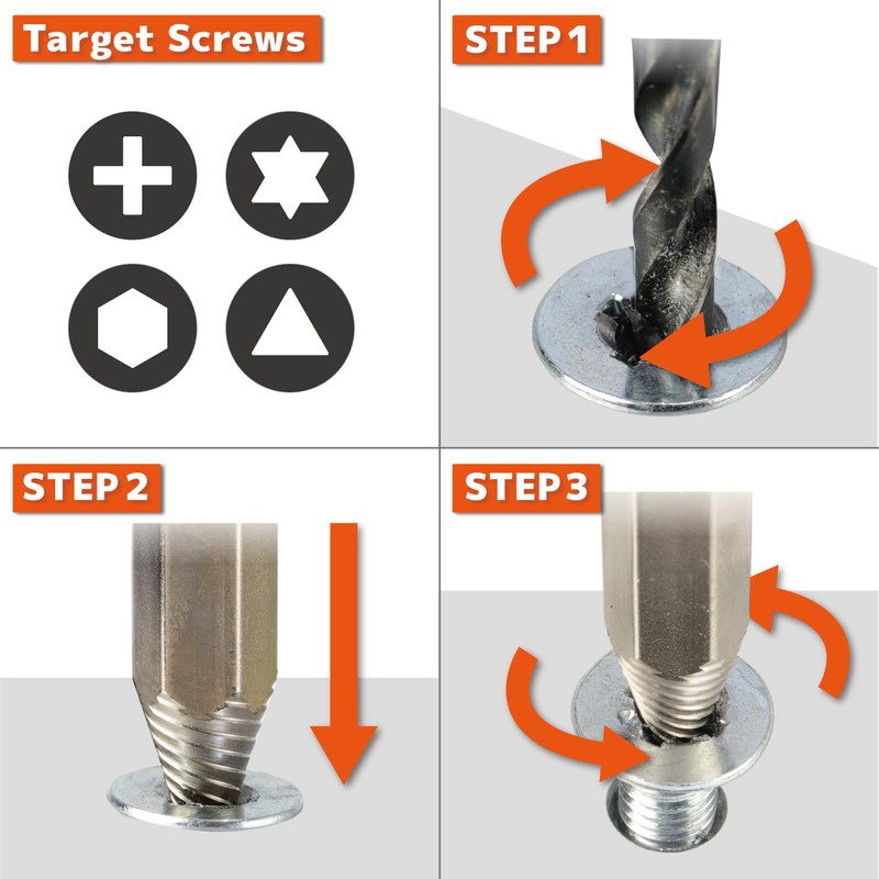 Engineer DBZ-01 Screw Removal Tools Set Black/Silver 11 Pack -