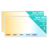 2x4 LED Flat Panel Light, 9100LM Recessed Drop Ceiling Light