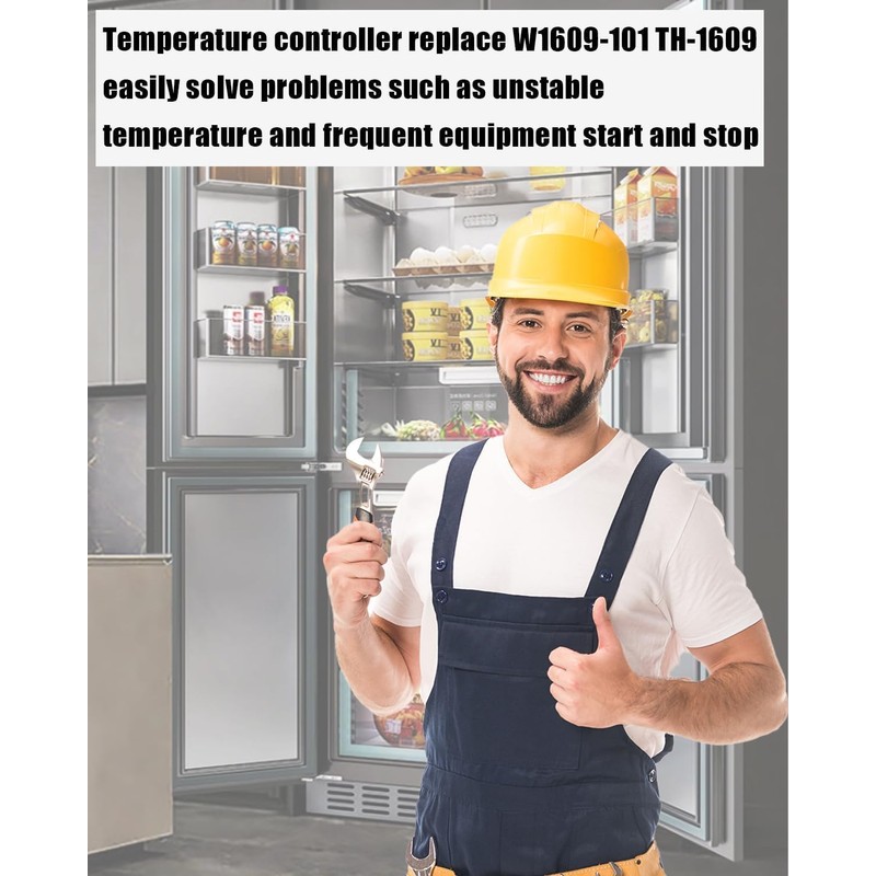 W1609-101 Refrigeration Thermostat Temperature, Walk in Cooler Temperature Control Replace
