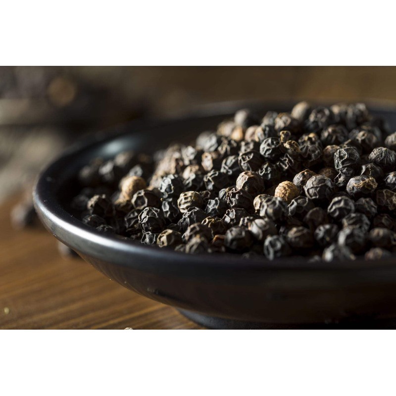 Organic Whole Black Peppercorns-Certified Organic, Non-GMO, Vegan, No Additives, No