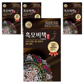 Lien Black Hair Secret Gold Hair Dye 90g, dark brown, 4 pcs / 리엔 흑모비책 골드 염색약 90g, 흑갈색, 4개
