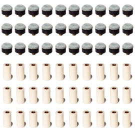 OKKO Billiard Pool Cue Ferrules and Screw-On Tips Soft, Set of 30 (12 mm)