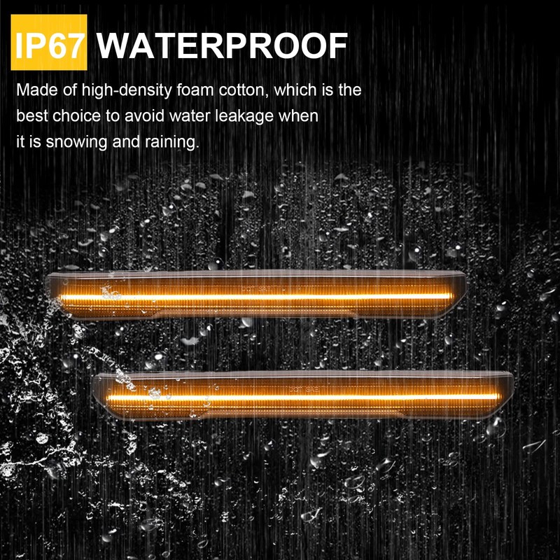 Mynoway 4 PCS LED Side Marker Light Replacement For Sierra