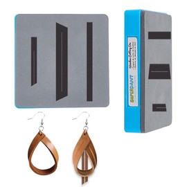 SUPERDANT Leather Earrings Cutting Die Twist Shape Hoop Earrings Die Cutter Women Girls Pendant Die Cuts Machine Faux Leather Dangle Earrings Dies for Crafters Jewelry Gifts DIY Decoration