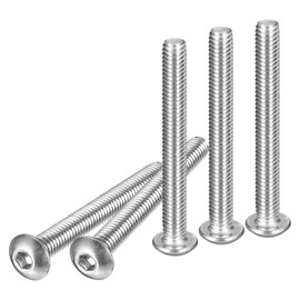 DTGN M4-0.7 x 35 mm Allen Screws with Pan Head - Pack of 25 - Suitable for Machines - 304 Stainless Steel 18/8 - Full Thread Fasteners