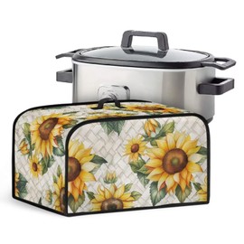 Uorisanigo Crock for Pot Covers Oval 6 7 8 qt Sunflower Slow Cooker Cover Kitchen Washable Appliance Cover Protective Slow Cooker