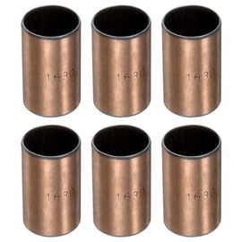 sourcing map Sleeve Bearings 16mm Bore x 18mm OD x 30mm Length Plain Bearings Wrapped Oilless Bushings for Sliding Parts of Machinery, 6pcs