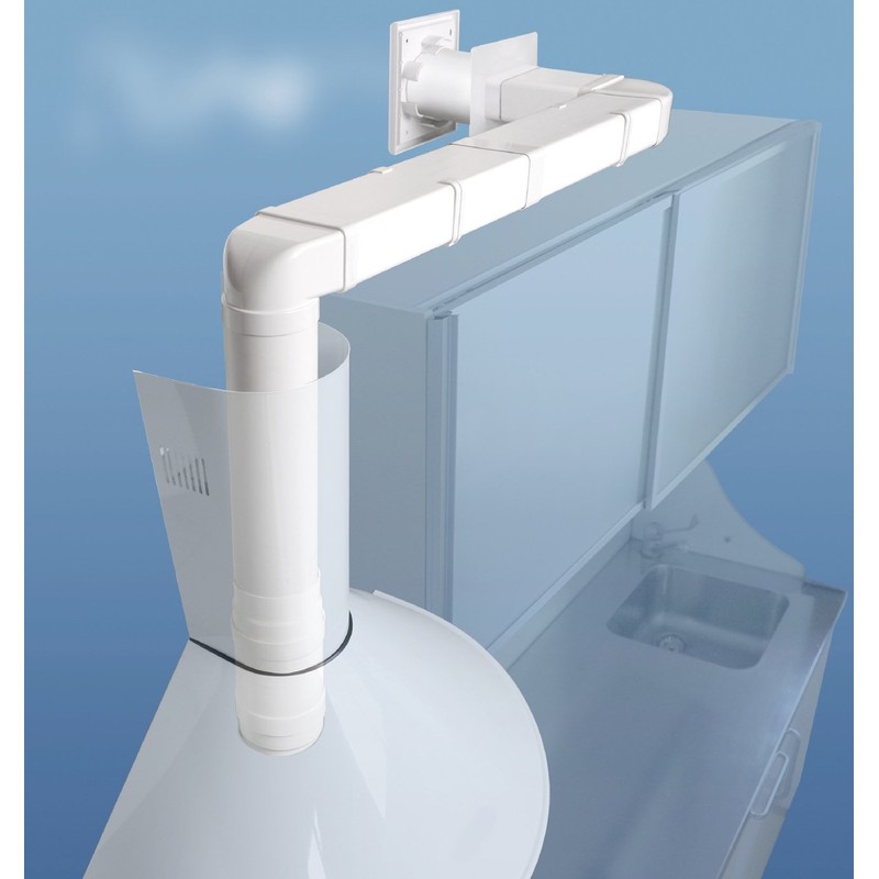 The cgv126b Vertical Curve in Ventilation ABS Round to Rectangular