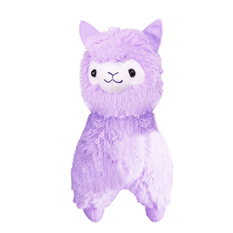 Cuddly Soft Purple Alpaca Llama Lamb Toy - 7" Stuffed