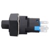 25Pcs Rotary Switch Knob 2 Position Self Locking Square Selector