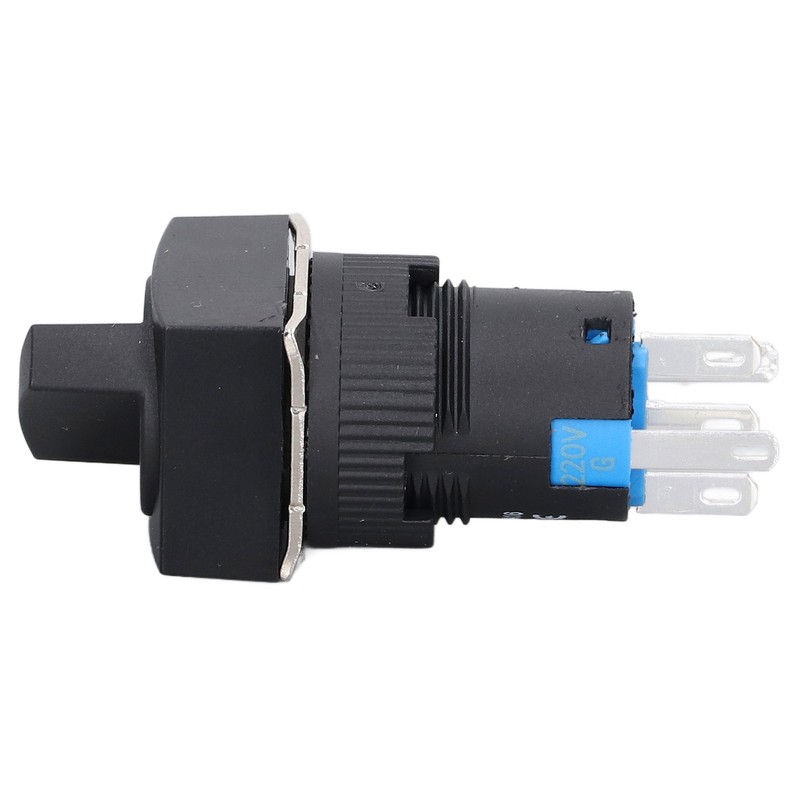 25Pcs Rotary Switch Knob 2 Position Self Locking Square Selector