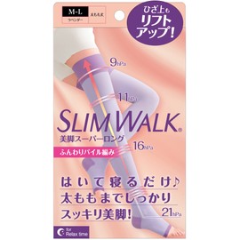 Compression Socks Slim Walk Beautiful Legs Super Long M-L Lavender Sleep Compression Socks AskDoctors Thigh Sole Arch Support