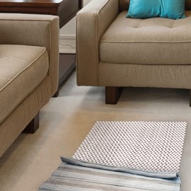 Nevlers Almohadilla antideslizante de 2 x 3 pies, agarre premium para suelos de superficie dura, coloca debajo de la alfombra para proteger el suelo y mantener la alfombra en su lugar. El agarre de alfombra es reversible y personalizable