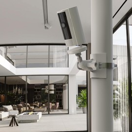 Camera Mount for Ring Indoor Camera 2nd Gen, Mast Mount Pole Mounting Bracket Wall Mount for Ring Indoor Cam 2, Security Cameras Accessories for Ring Indoor Camera 2nd Gen, 1 Piece, White