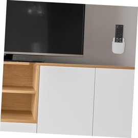 CAXUSD 6pcs Wall Mounted Remote Control Holder Multi-Functional Organizer for Tv Remotes and Mobile Phones Punch Design for Tidy Home Storage