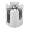 10Pcs Cross Cable Clamp Stainless Steel Wire Railing Clamp Fastener