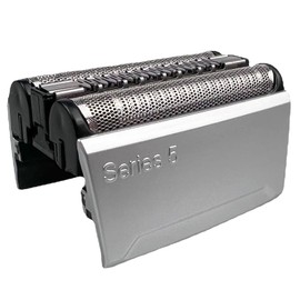 Brown Compatible Shaver Replacement Blade for Series 5, Net Blade, Inner Blades, Integrated Cassette F/C 52S, Compatible Product, Silver