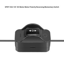 Recoil LAS3 DPDT 25A 12V DC Motor Polarity Reversing Momentary Rocker Switch