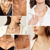 PROSTEEL Gold Chain Layered Necklaces for Women Snake Herringbone Necklace