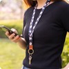 SENLLY Neck Strap Lanyard Strip with Genuine Leather for Keys,