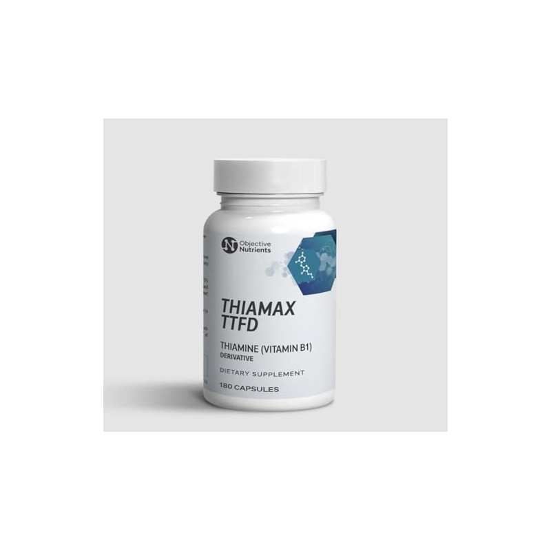 Objective Nutrients Thiamax Vitamin B1 (Thiamine TTFD), The Original, No