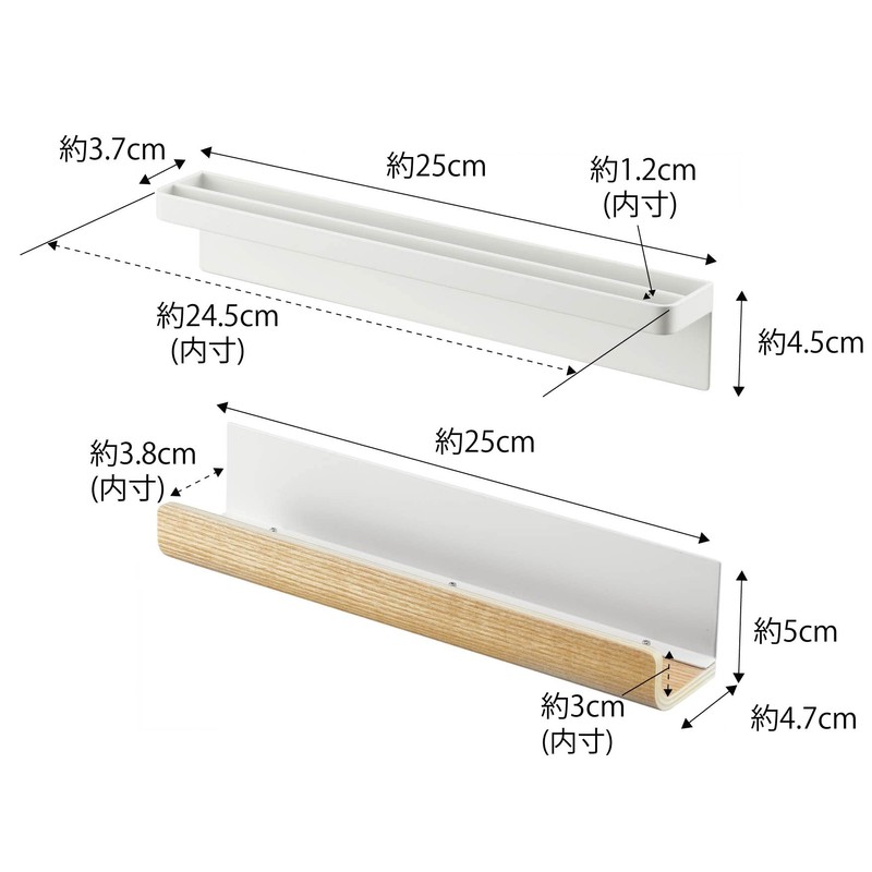 Yamazaki 6110 Magnetic Shin Card Holder, Natural Top Parts: Approx.
