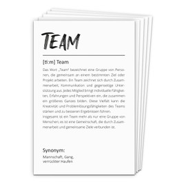 younikat Postcards Team Pack of 10 I DIN A6 I Colleagues Work I to Give as a Gift I Thank You Office Employees I dv1532