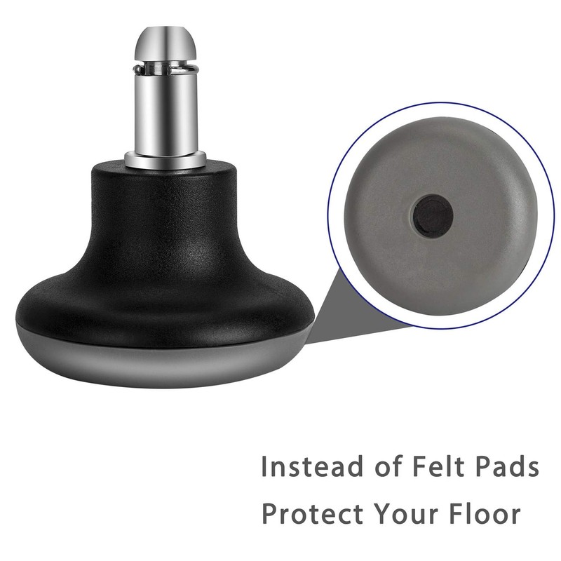 Bell Glides Replacement Office Chair Feet Swivel Caster Wheels to