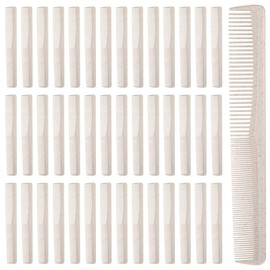 Hair Combs Bulk, Disposable Wheat Straw Combs Individually Wrapped Combs for Hotel, Travel, Airbnb, Charity, Church, Homeless (Pack of 100)