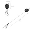 kwmobile Key Yo-Yo with ID Clip – Key Ring Extendible