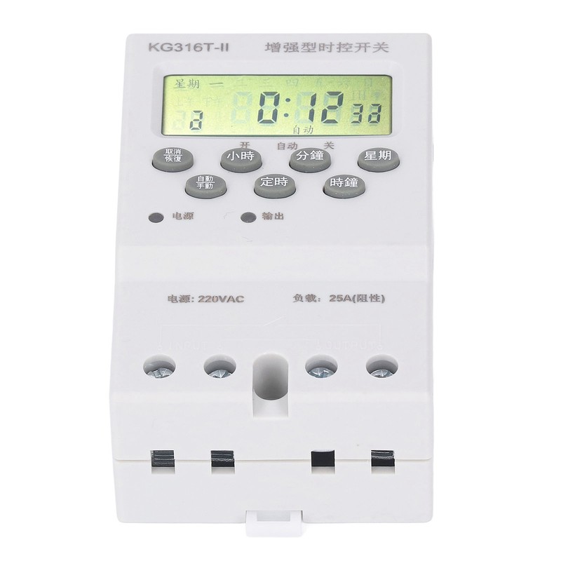 Time Control Switch Programmable Timer Controller Digital Display AC220V for