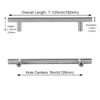 LS201BSS96 BA 96 mm Stainless Steel Kitchen Cabinet Drawer Door