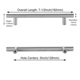 LS201BSS96 BA 96 mm Stainless Steel Kitchen Cabinet Drawer Door Handle Bar Handle 96 mm Stainless Steel Kitchen Cupboard Wardrobe Pull Handles Pack of 25