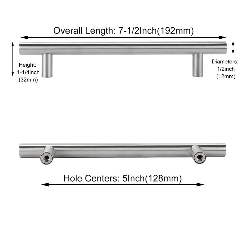 LS201BSS96 BA 96 mm Stainless Steel Kitchen Cabinet Drawer Door