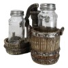 Ebros Gift Old Fashioned Water Pump With Horseshoes By Barrels